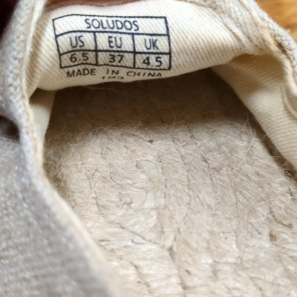 Soludos Pride Smoking Slipper Espadrille Size 6.5 - Picture 7 of 10